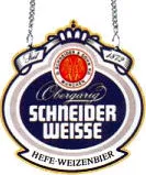 Brauereischild Schneider Weisse aus Email
