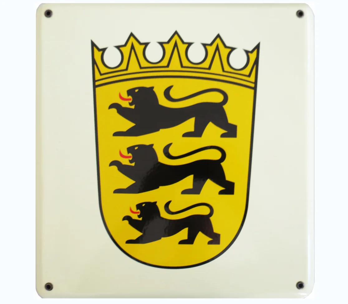 Emailschild mit dem Wappen Baden-Württembergs