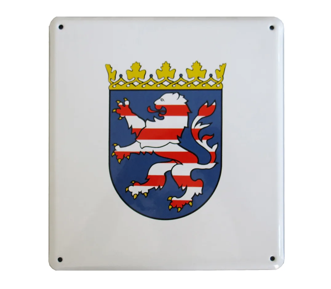 Emailschild mit dem Wappen des Landes Hessen