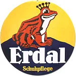 Rundes Werbeschild „Erdal Schuhpflege“ aus Email